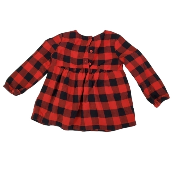 Carter's 2T Toddlers Girls Buffalo Plaid Top - Picture 4 of 6